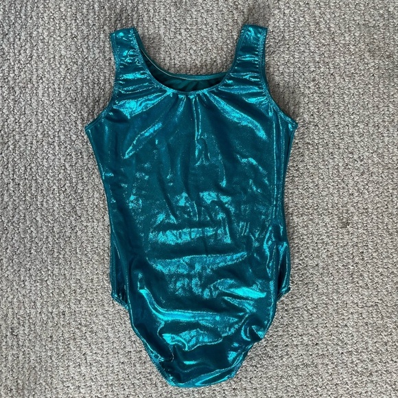 Teal Gymnastics Leotard - Picture 4 of 5
